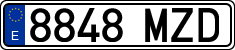 License plates of Spain, Ordinary (2000)