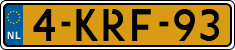 License plate of the Netherlands, Cars