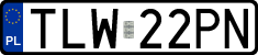 License plates of Poland, Regular car plates