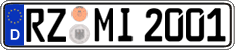 German license plate, Regular plates