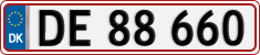License plate of Denmark, Regular plates