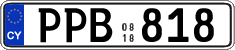 License plate of Cyprus, Regular plates