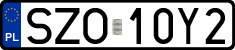 License plates of Poland, Regular car plates