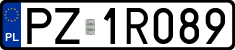 License plates of Poland, Regular car plates
