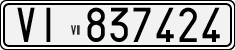 License plate of Italy, Cars (1927 year series)