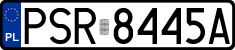 License plates of Poland, Regular car plates
