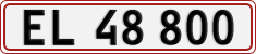 License plate of Denmark, Regular plates