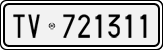 License plate of Italy, Cars (1927 year series)