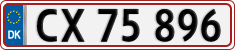 License plate of Denmark, Regular plates