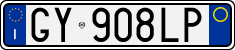 License plate of Italy, Cars (1994 year series)