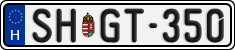 license plates of Hungary, Regular plates (2022)