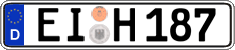 German license plate, Regular plates
