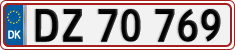 License plate of Denmark, Regular plates