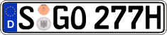 German license plate, Plates for oldtimers (type 