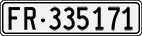 License plate of Switzerland, Cars