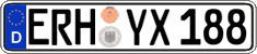 German license plate, Regular plates