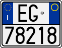 License plate of Italy, Motorcycles (1994 year series)