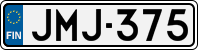 License plate of Finland, Cars