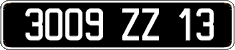 French license plate, FNI