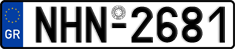License plate of Greece, Cars