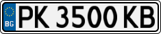 License plate of Bulgaria, Cars