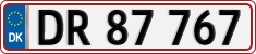 License plate of Denmark, Regular plates