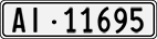 License plate of Switzerland, Cars
