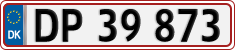 License plate of Denmark, Regular plates