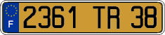 French license plate, FNI
