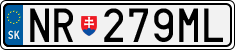 License plate of Slovakia, Cars