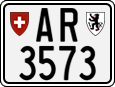 License plate of Switzerland, Motorcycles