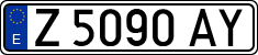 License plates of Spain, 1971 year series