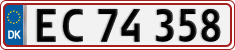 License plate of Denmark, Regular plates