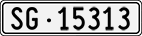 License plate of Switzerland, Cars