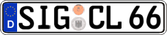 German license plate, Regular plates