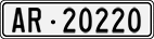 License plate of Switzerland, Cars