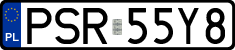 License plates of Poland, Regular car plates