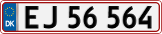 License plate of Denmark, Regular plates