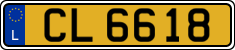 License plate of Luxembourg, 2003 year system