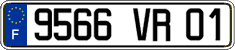 French license plate, FNI