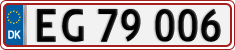 License plate of Denmark, Regular plates