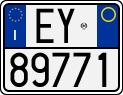 License plate of Italy, Motorcycles (1994 year series)
