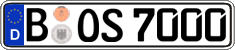 German license plate, Regular plates