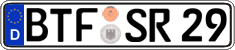 German license plate, Regular plates