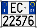 License plate of Italy, Motorcycles (1994 year series)