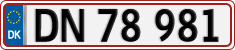 License plate of Denmark, Regular plates
