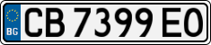 License plate of Bulgaria, Cars