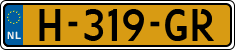 License plate of the Netherlands, Cars