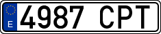 License plates of Spain, Ordinary (2000)