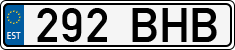 License plate of Estonia, Regular car plates